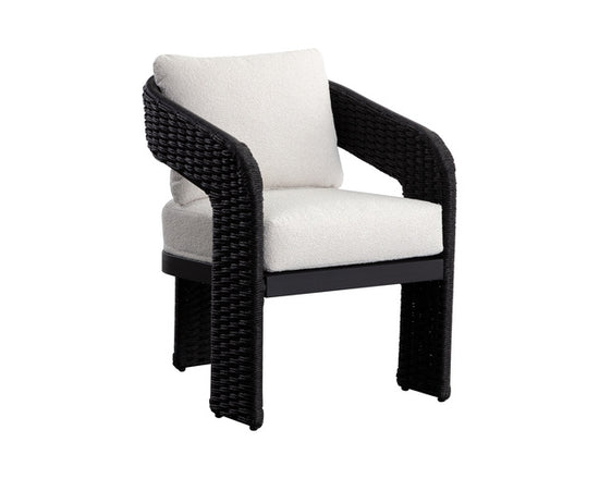 Sunpan Pylos Dining Armchair - louis cream