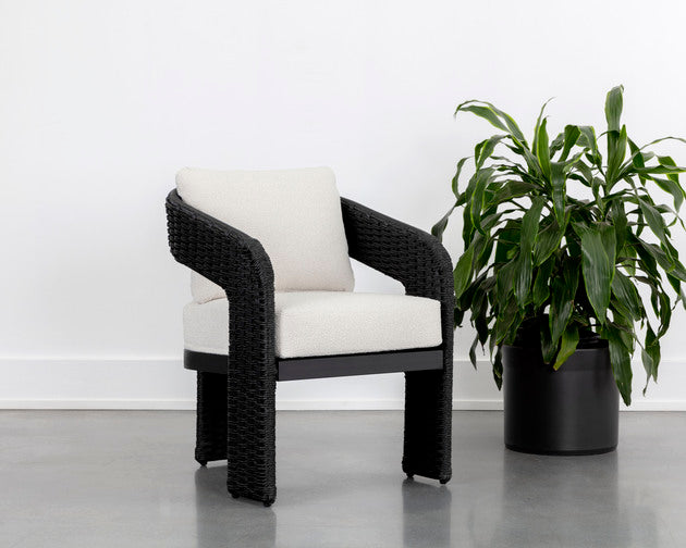 Sunpan Pylos Dining Armchair - louis cream