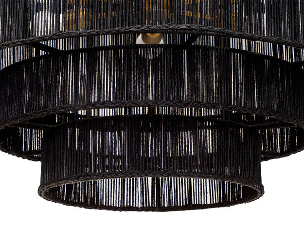 Sunpan Aalyssa Chandelier - Natural Jute and Black Jute