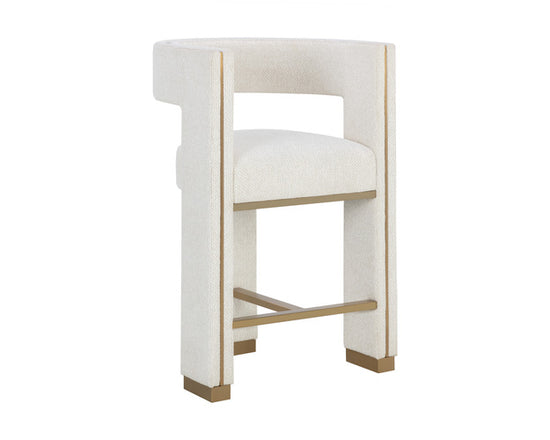 Sunpan Adamina Counter Stool Rhea in Light Barley