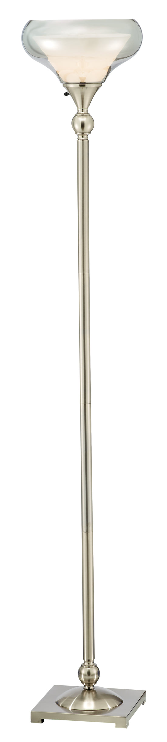 Adesso Brookfield Floor Lamp - Satin Steel