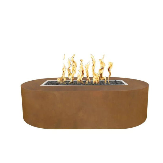 The Outdoor Plus Bispo 72" x 24" Fire Pit - Corten Steel