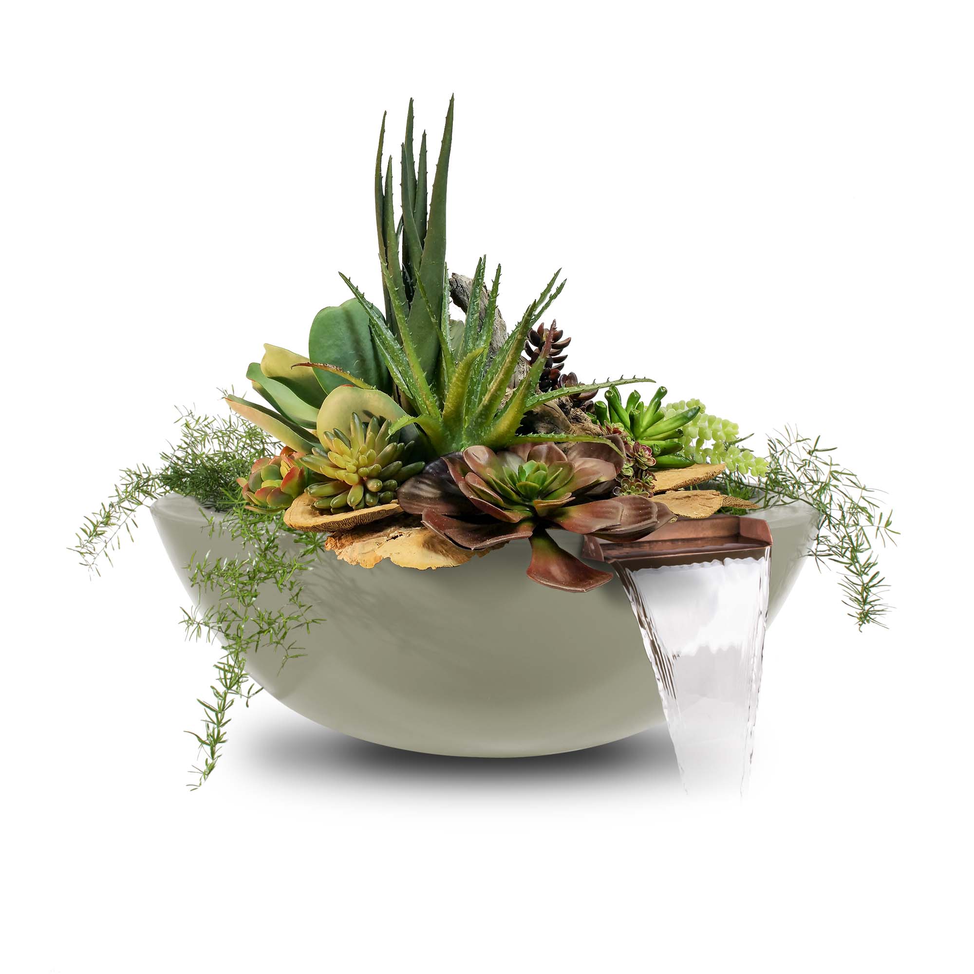 The Outdoor Plus Sedona GFRC Planter & Water Bowl