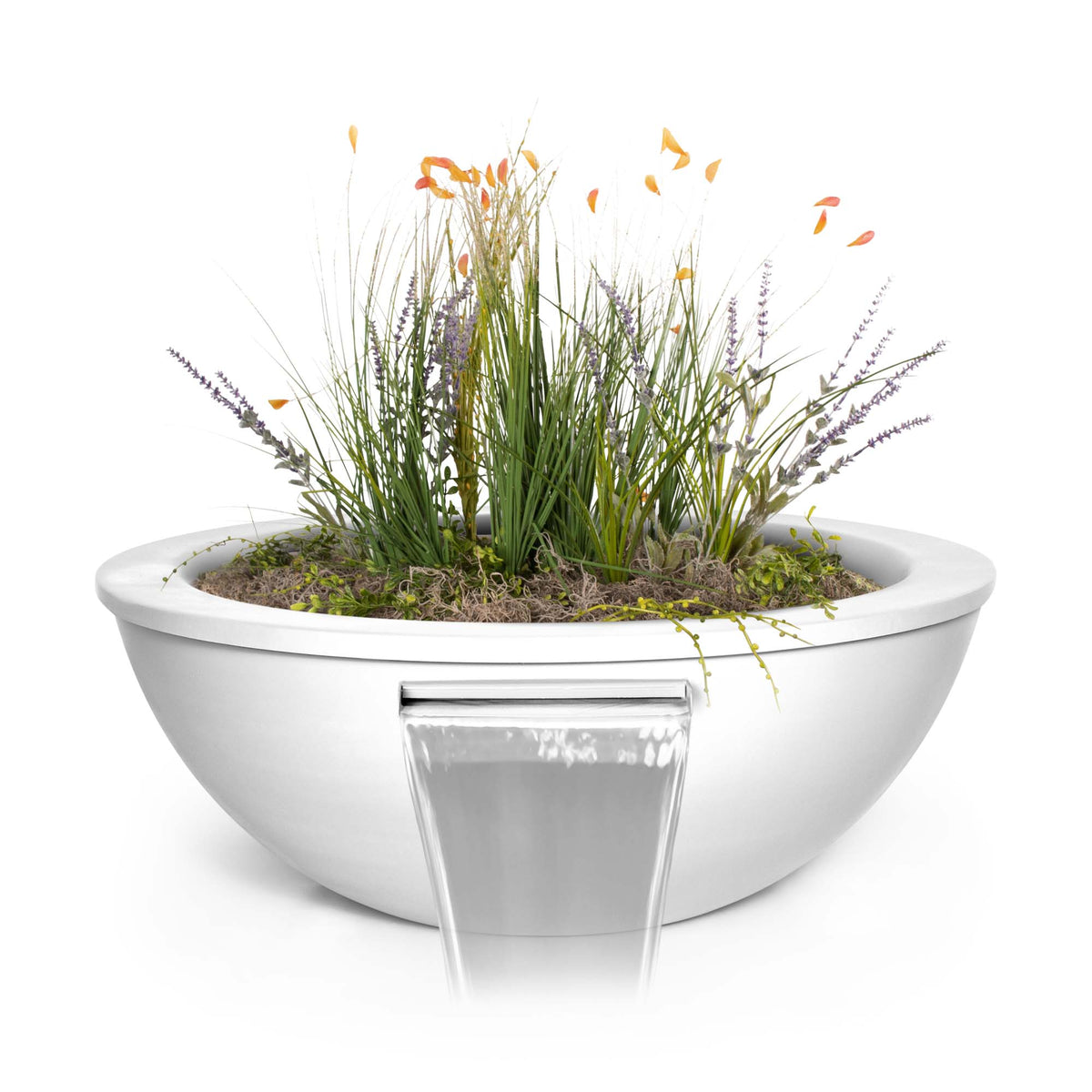The Outdoor Plus Sedona Powder Coated Planter & Water Bowl