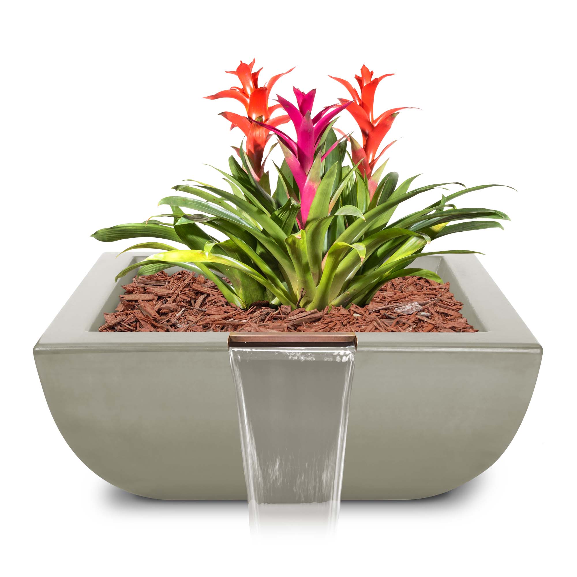 The Outdoor Plus Avalon GFRC Planter & Water Bowl