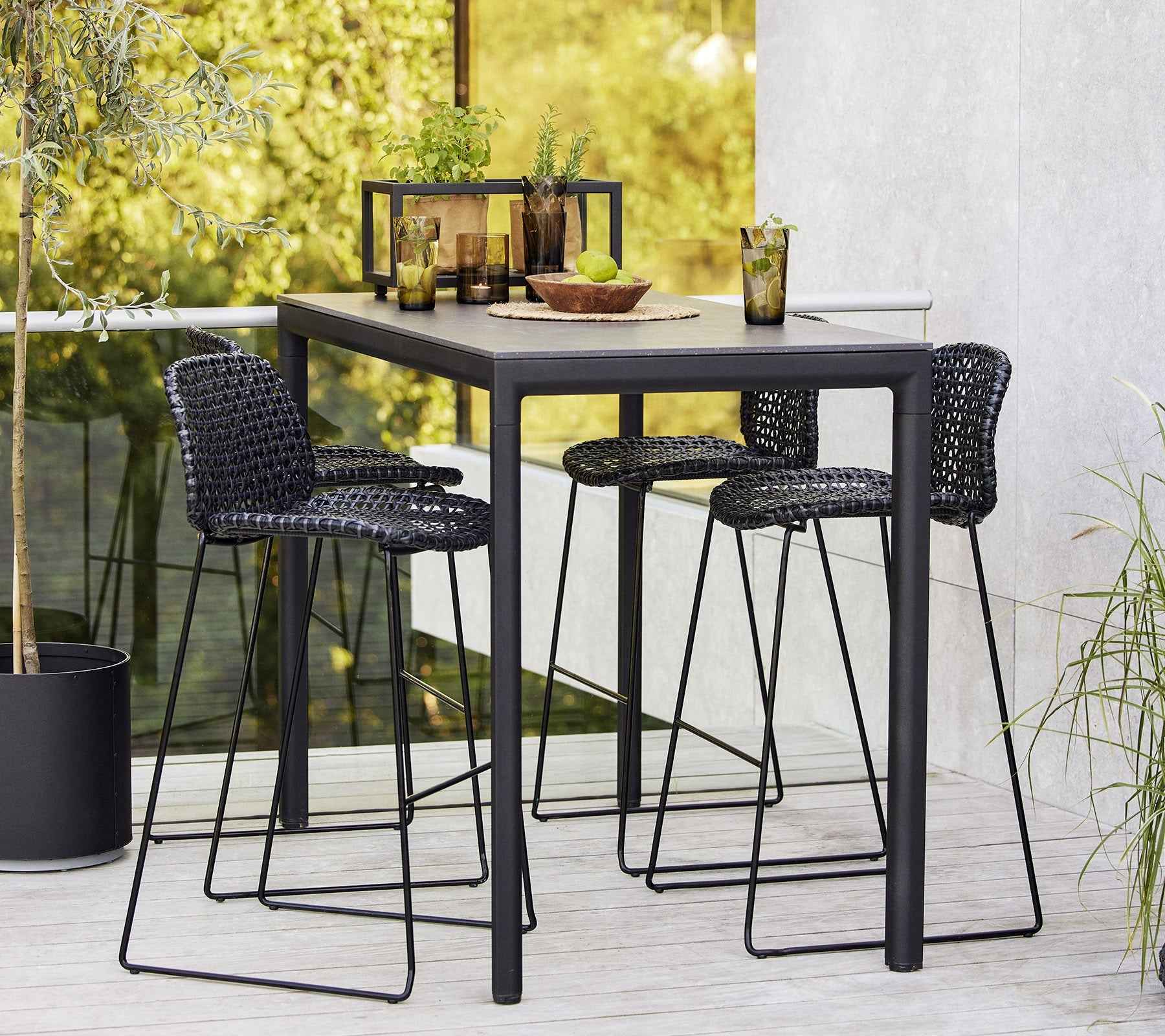 Cane-Line Vibe Bar Chair Stackable