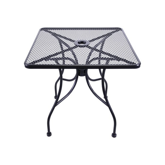 H&D Seating Wrought Iron Mesh Top Table with Base - 24"x 24" / 30 x 30" / 36 x 36 / 30 x 48"