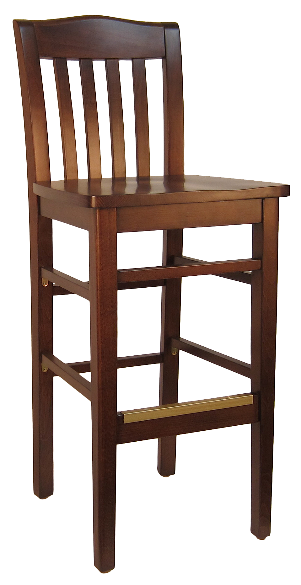 H&D Seating Crown Back Series Wood Bar Stool
