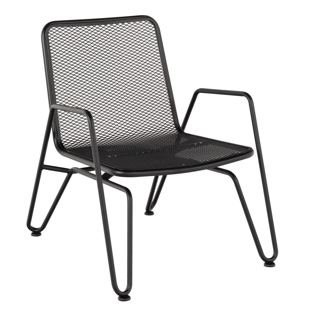 Woodard Turner Spring Lounge Chair with Optional Cushion, Aged Teak, No Cushion, Grade A Fabric, Lounge Chairs, Iron, Curved, 4 Legs, Outdoor