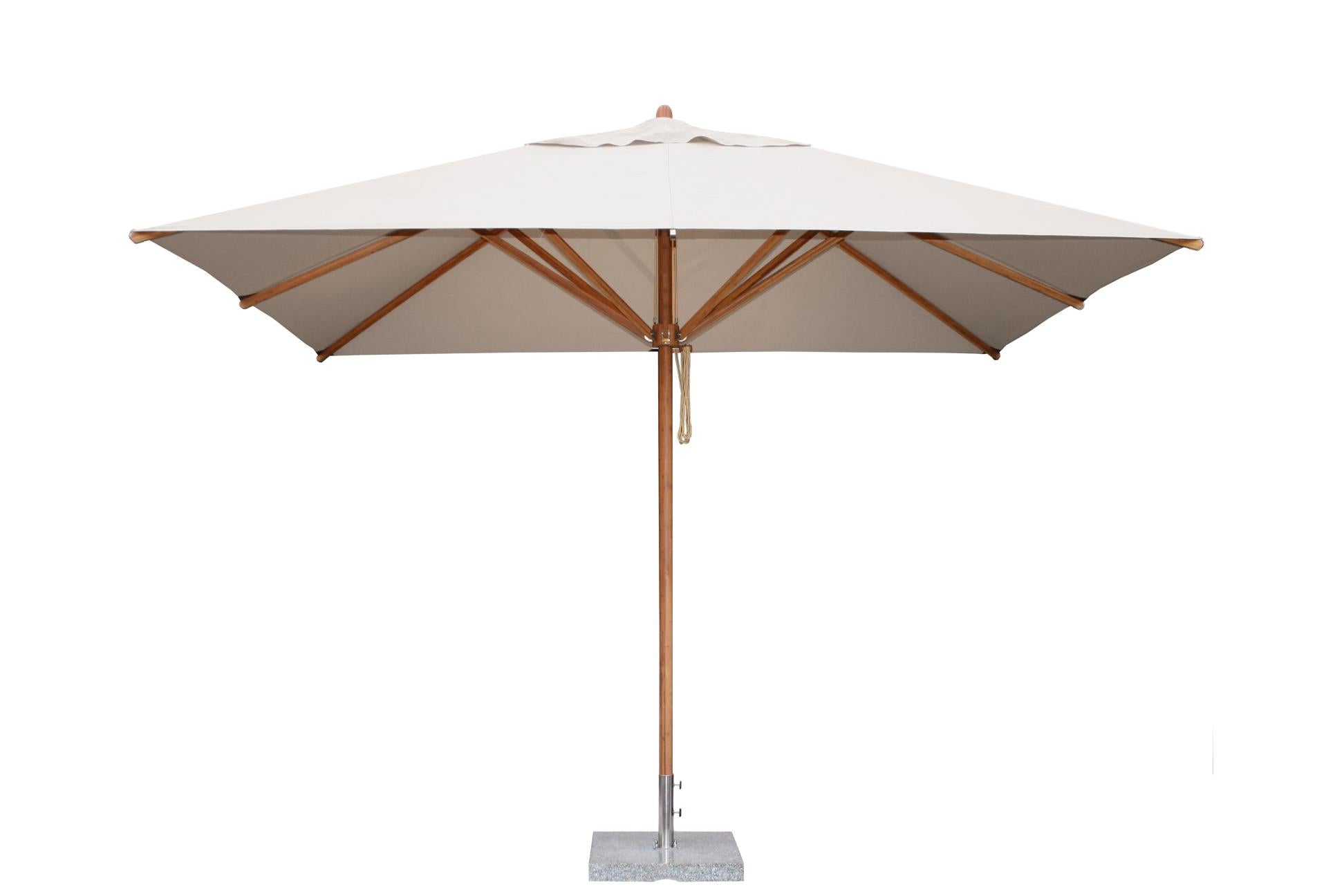 Bambrella Levante 2.5 x 3.5m (8.5 x 11.5) Rectangle Bamboo Umbrella