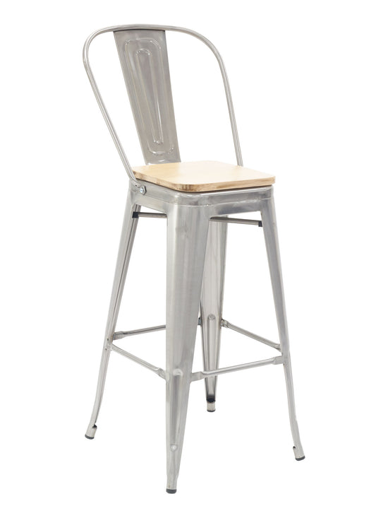 Florida Seating Industrial Barstool - Clearcoat & Solid Colors