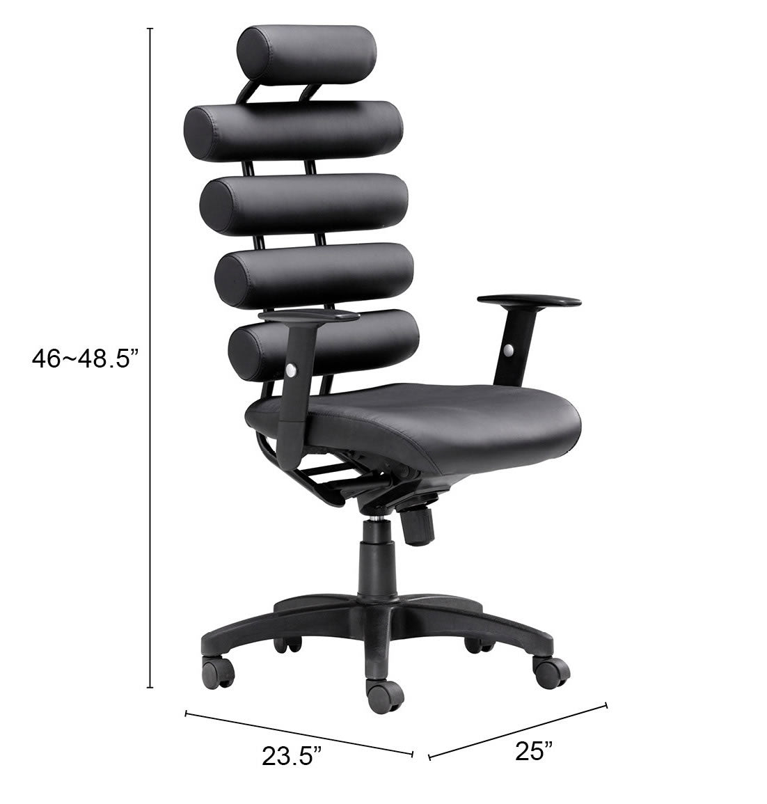 Zuo Modern Unico Office Chair in Black/White