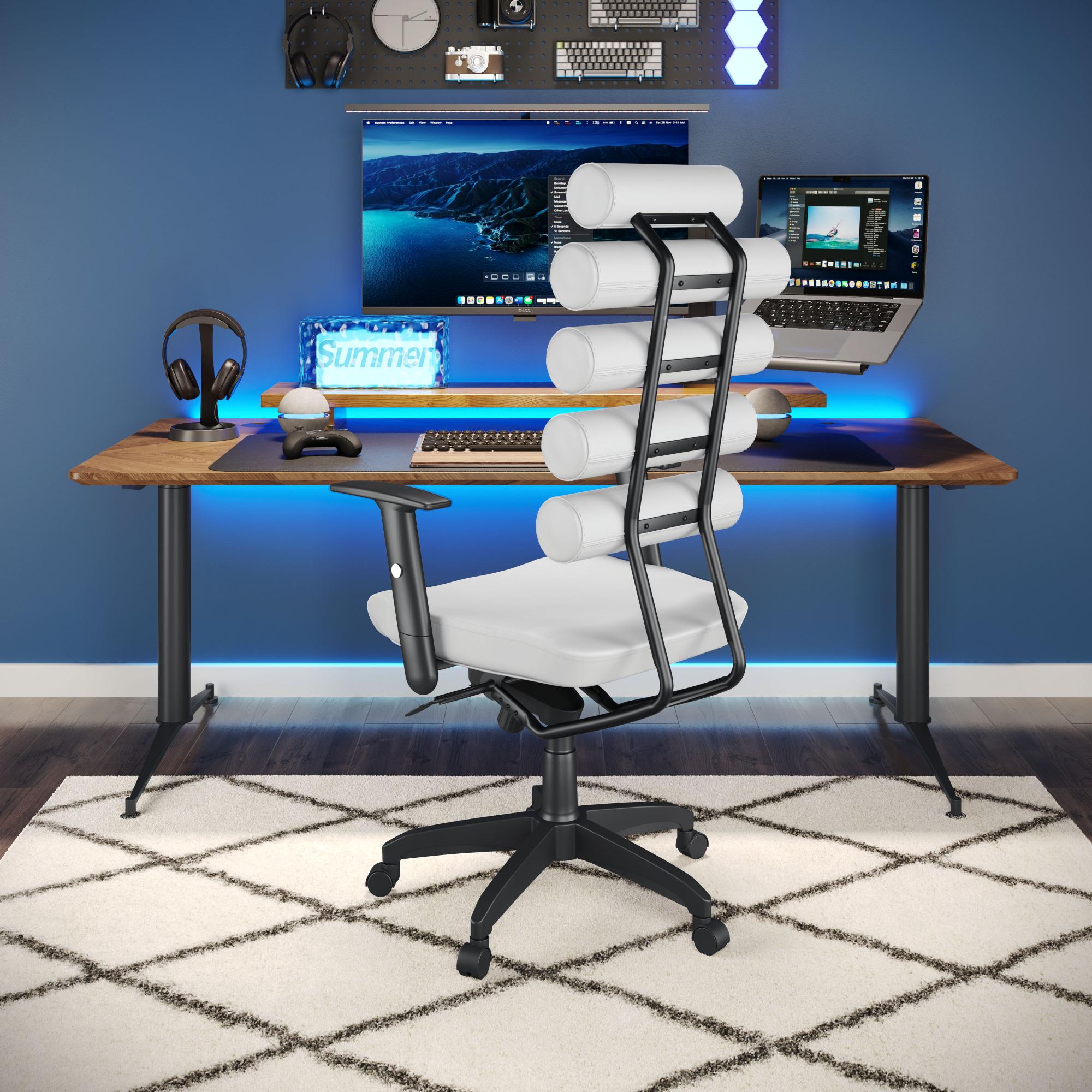Zuo Modern Unico Office Chair in Black/White