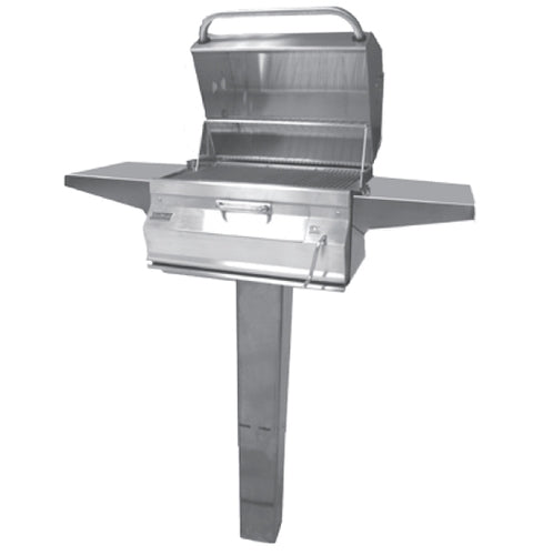 Fire Magic Charcoal Legacy In Ground Post Grill w Smoker Hood