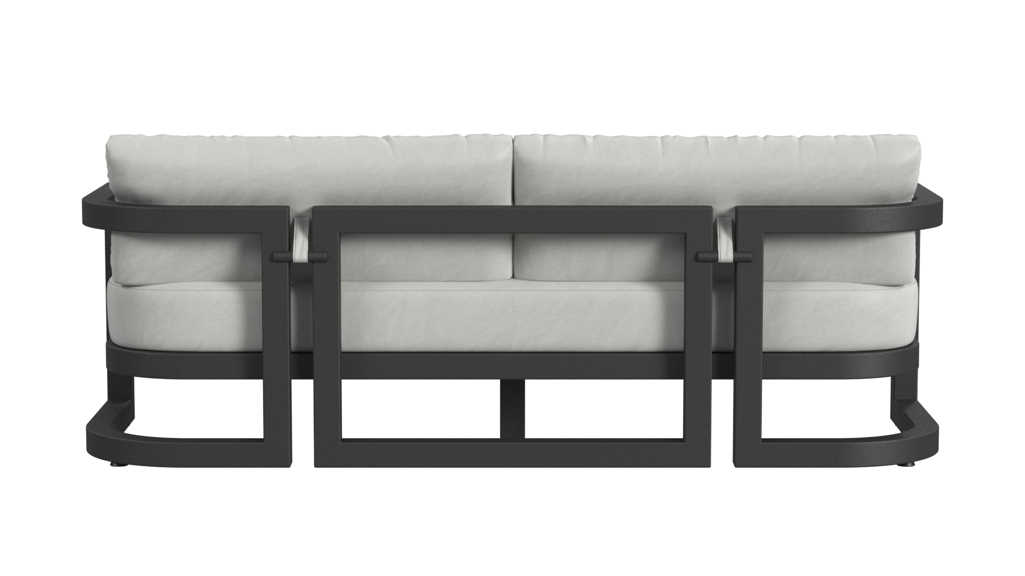 Sunset West Malibu Sofa in Cast Silver - No Welt