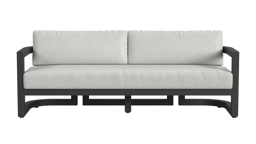 Sunset West Malibu Sofa in Cast Silver - No Welt
