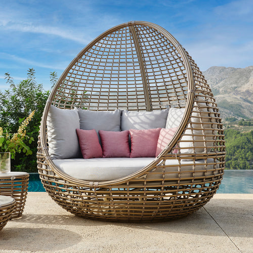 Skyline Design Faber Swivel Daybed with Sunbrella Cushions