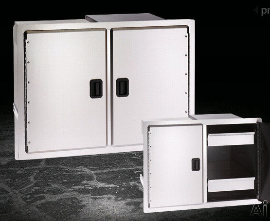 Fire Magic Legacy Double Door w Dual Drawers and Trash Tray