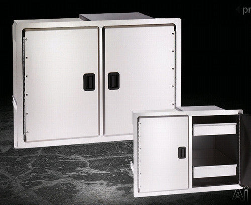 Fire Magic Legacy Double Door w Dual Drawers and Trash Tray