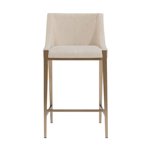 Sunpan Dionne Counter Stool in Monument Oatmeal / Monument Pebble