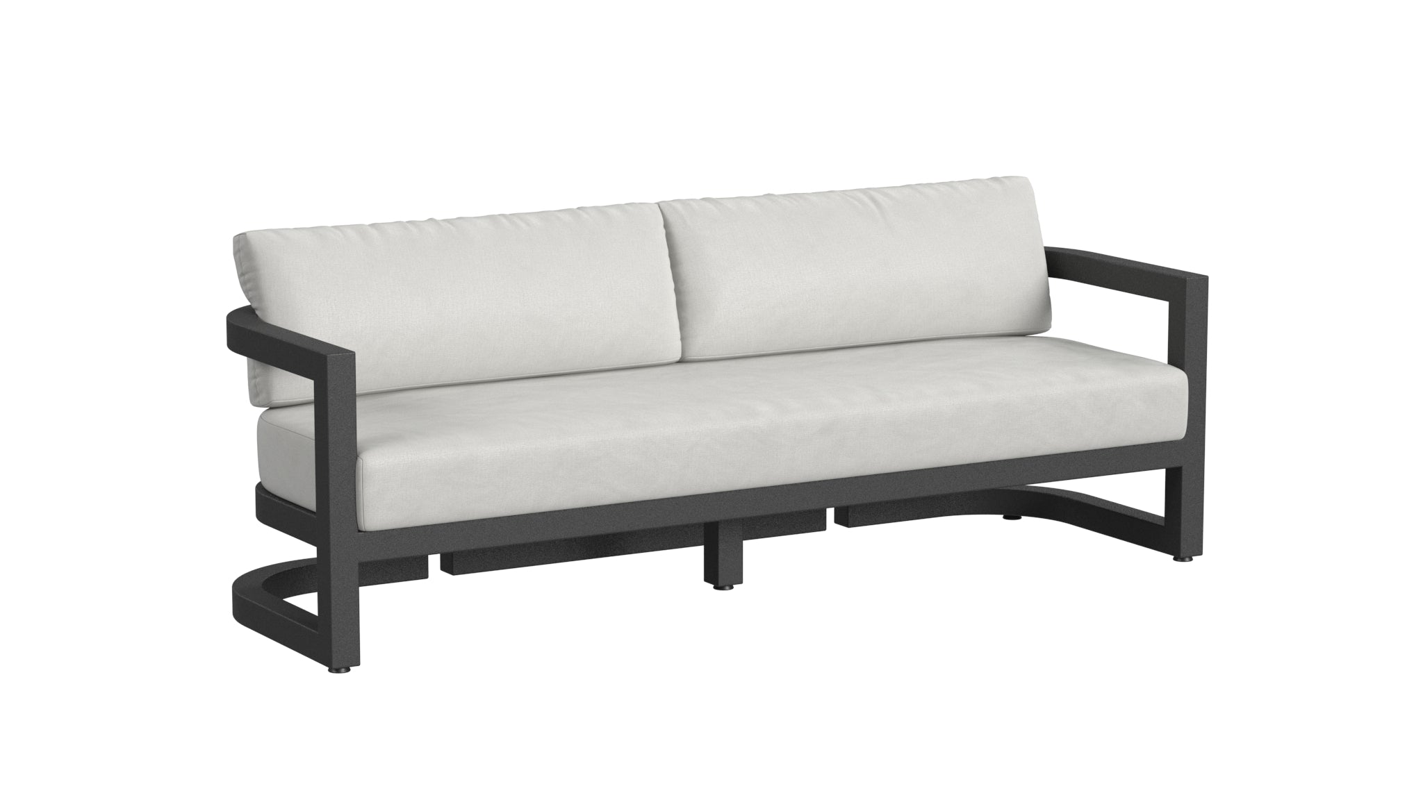 Sunset West Malibu Sofa in Cast Silver - No Welt