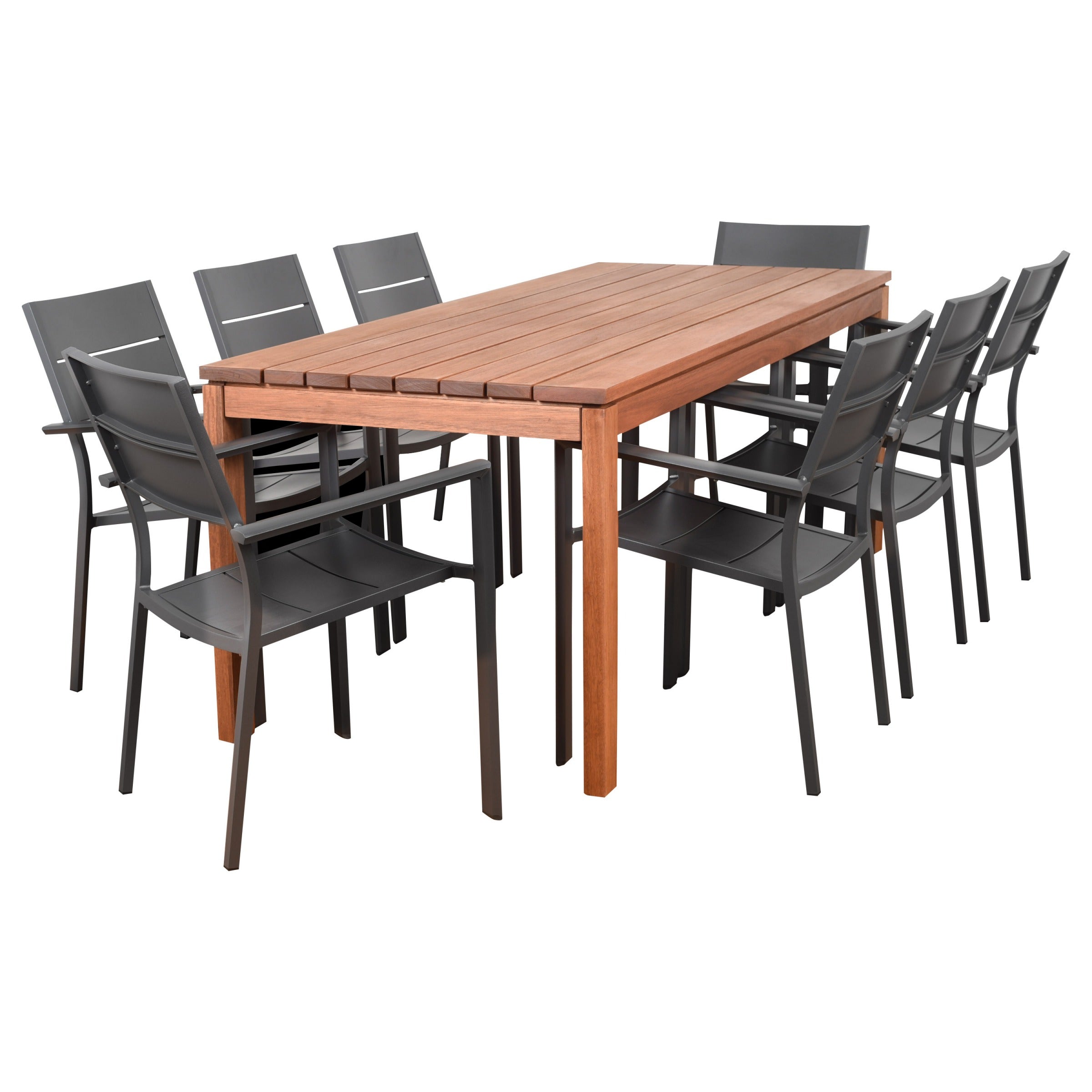 International Home Miami Amazonia Koningsdam 9 Piece Rectangular Patio Dining Set