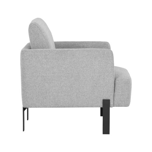 Sunpan Lorilyn Lounge Chair - Belfast Heather Grey / Danny Sage Green