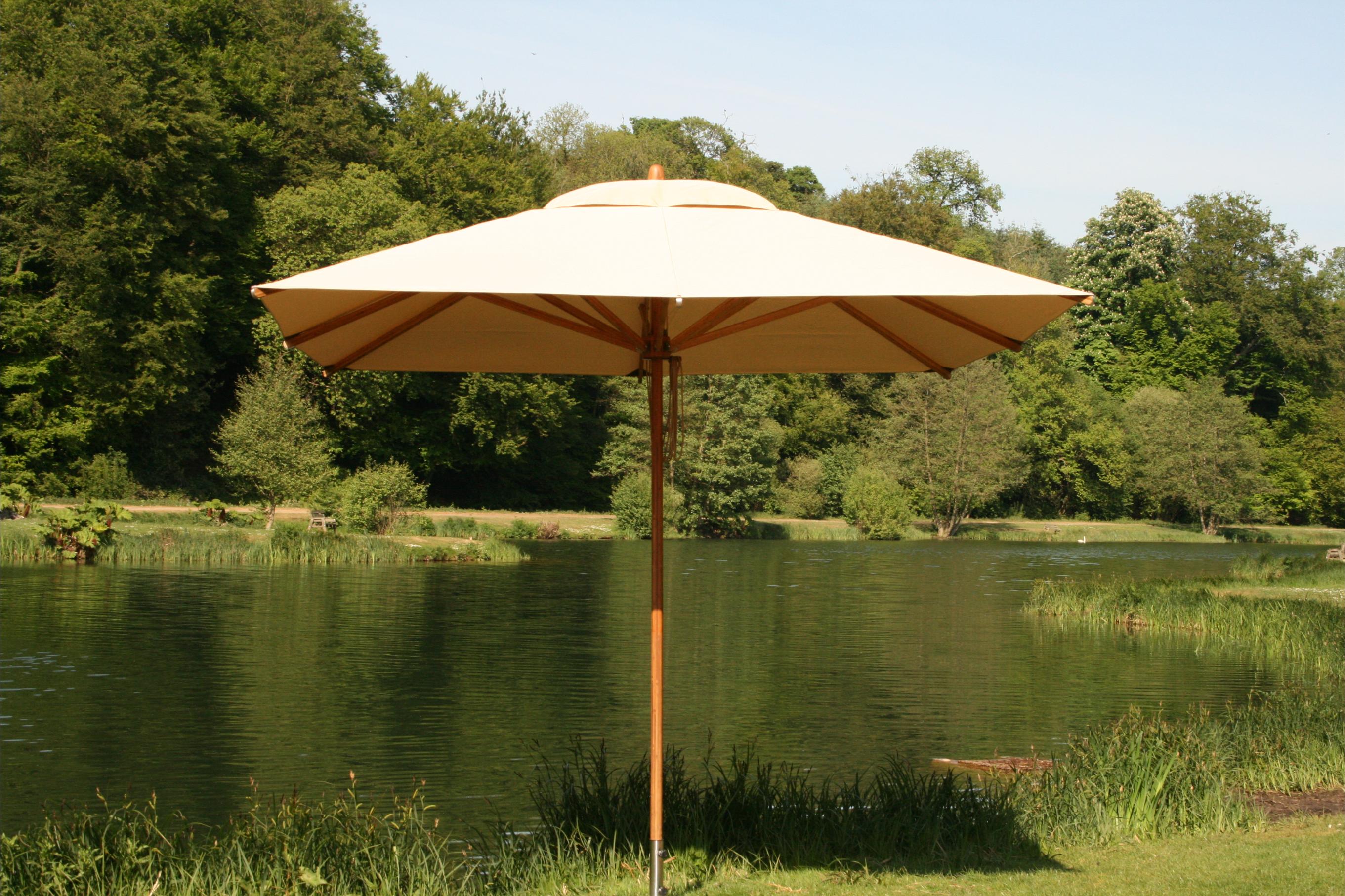 Bambrella Levante 3.0m Square Bamboo Umbrella