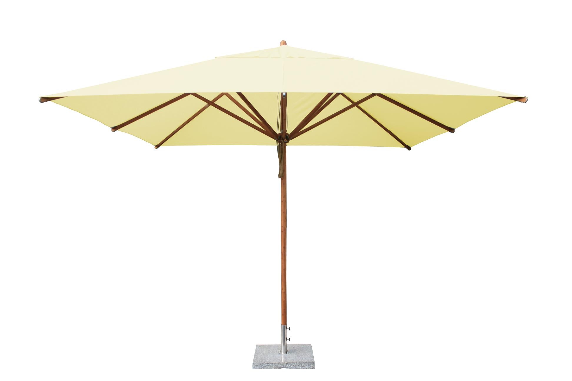 Bambrella Levante 3.4m Square Bamboo Umbrella