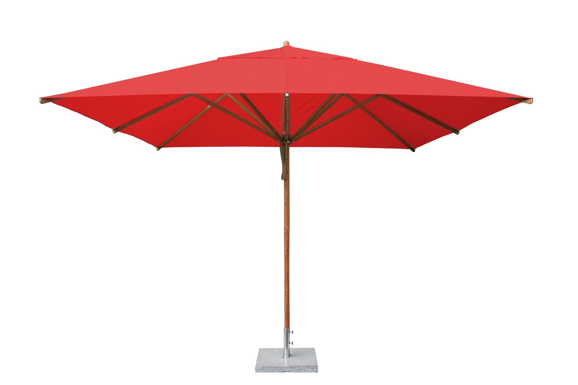 Bambrella Levante 3.4m Square Bamboo Umbrella