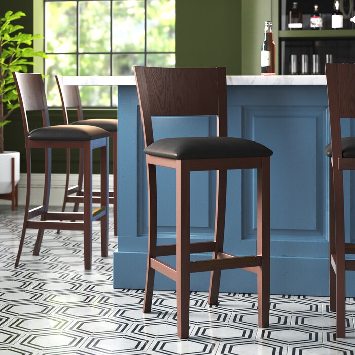 H&D Seating Solid Wood Barstool