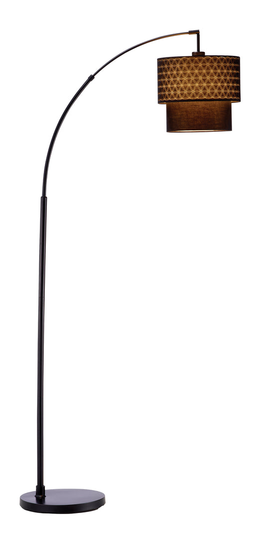 Adesso Gala Arc Floor Lamp - Black