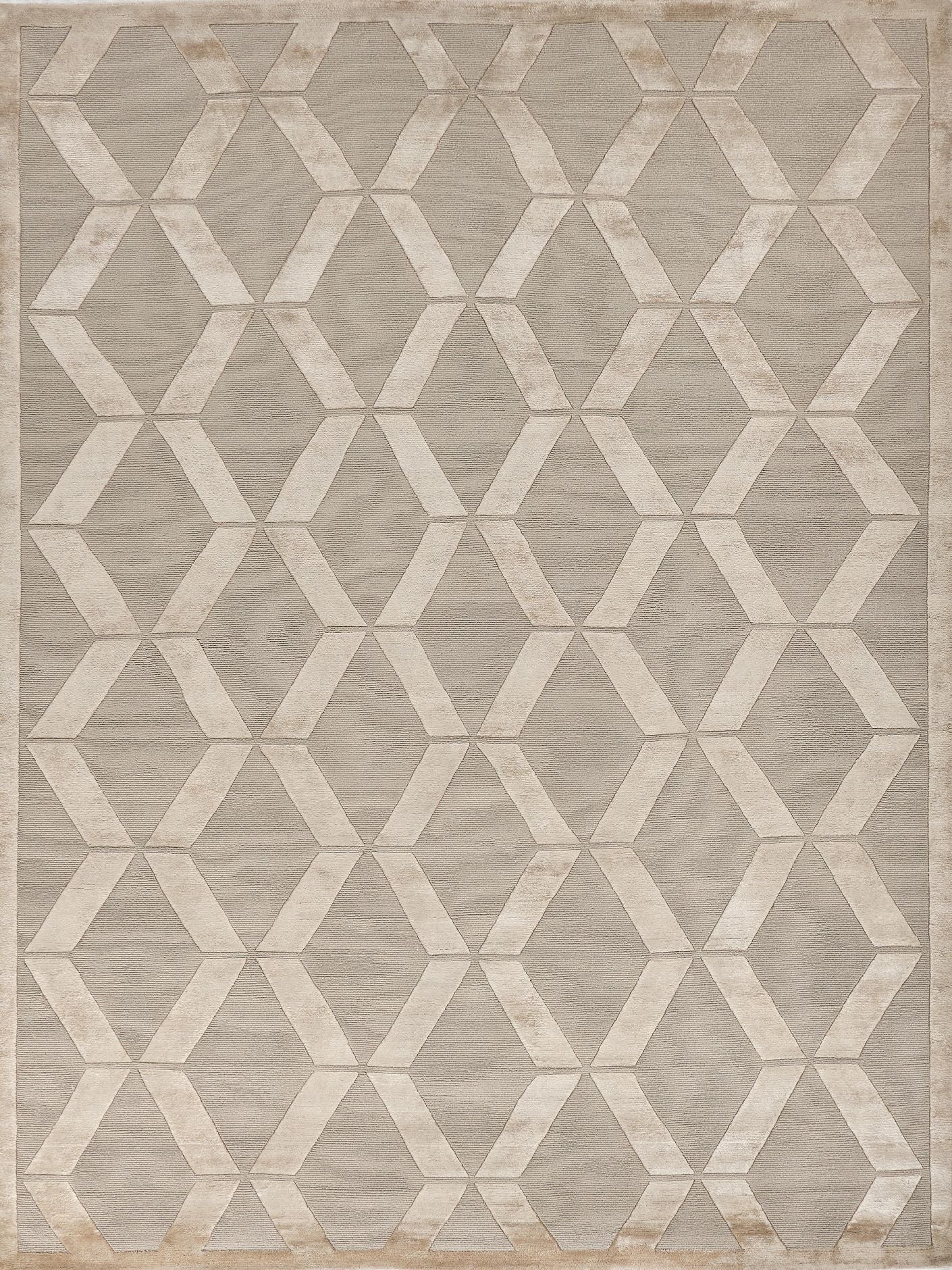 Exquisite Rugs Metro Velvet Handmade Hand-Knotted New Zealand Wool and Viscose Area Rug