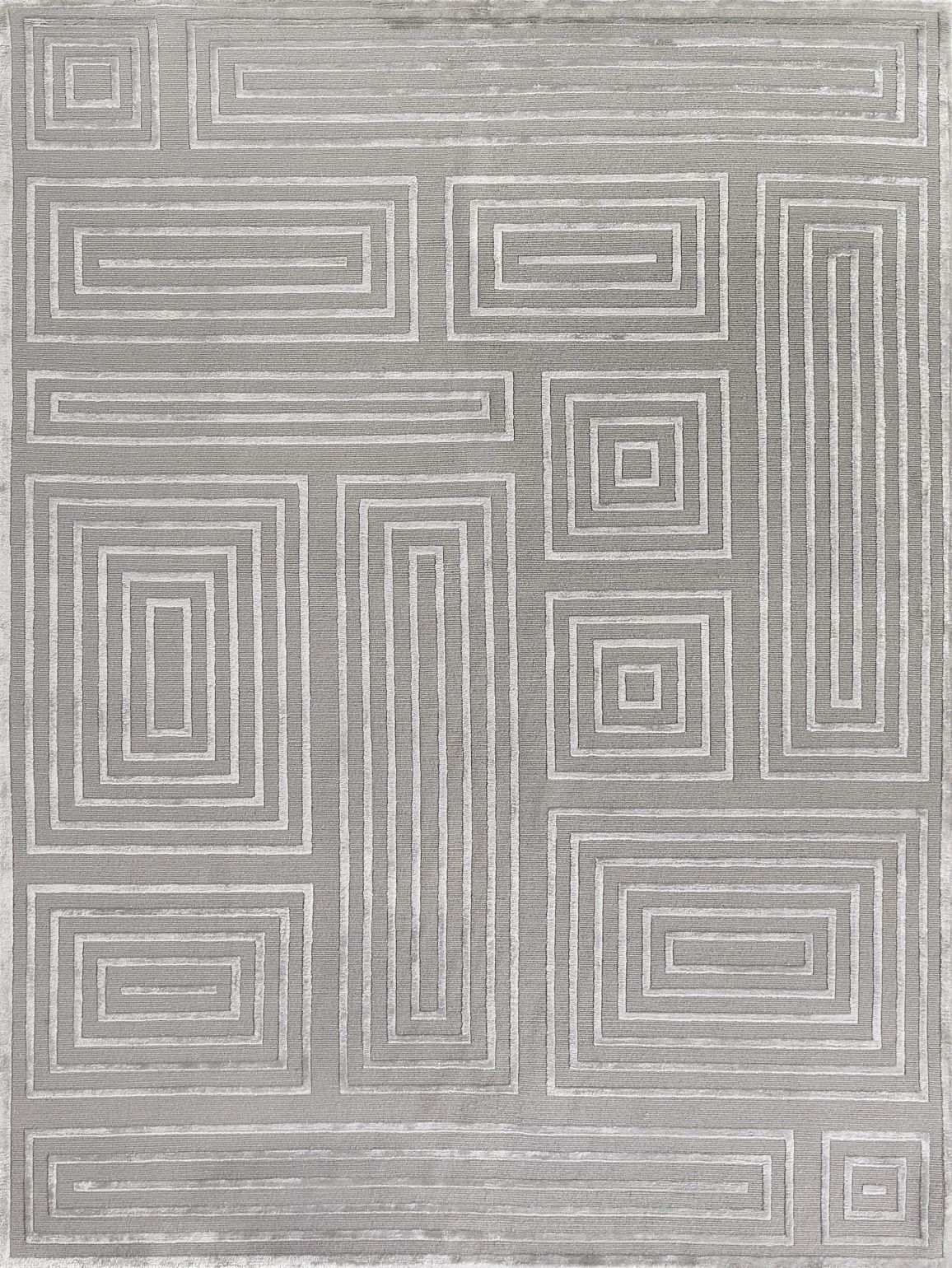 Exquisite Rugs Metro Velvet Handmade Hand-Knotted New Zealand Wool and Viscose Area Rug