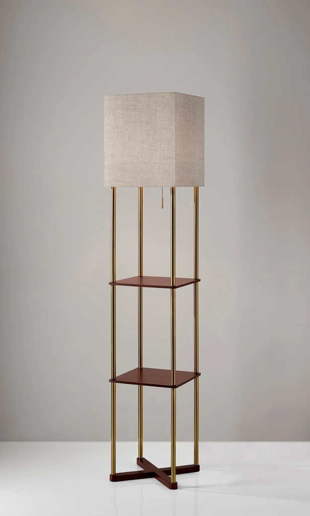 Adesso Harrison Shelf Floor Lamp