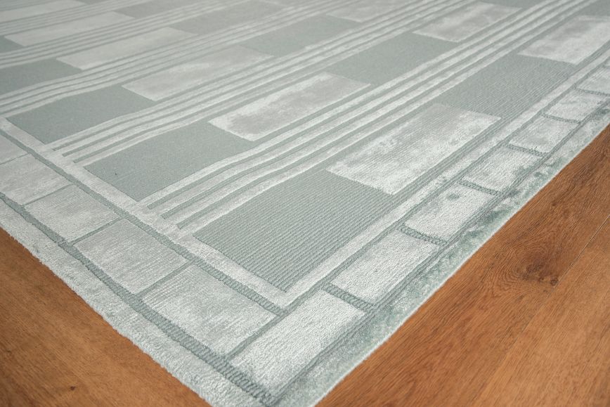 Exquisite Rugs Metro Velvet Handmade Hand-Knotted New Zealand Wool and Viscose Area Rug
