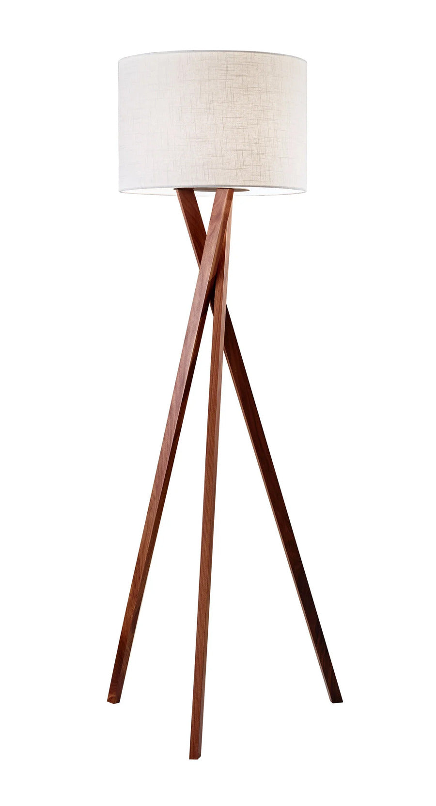 Adesso Brooklyn Floor Lamp Walnut