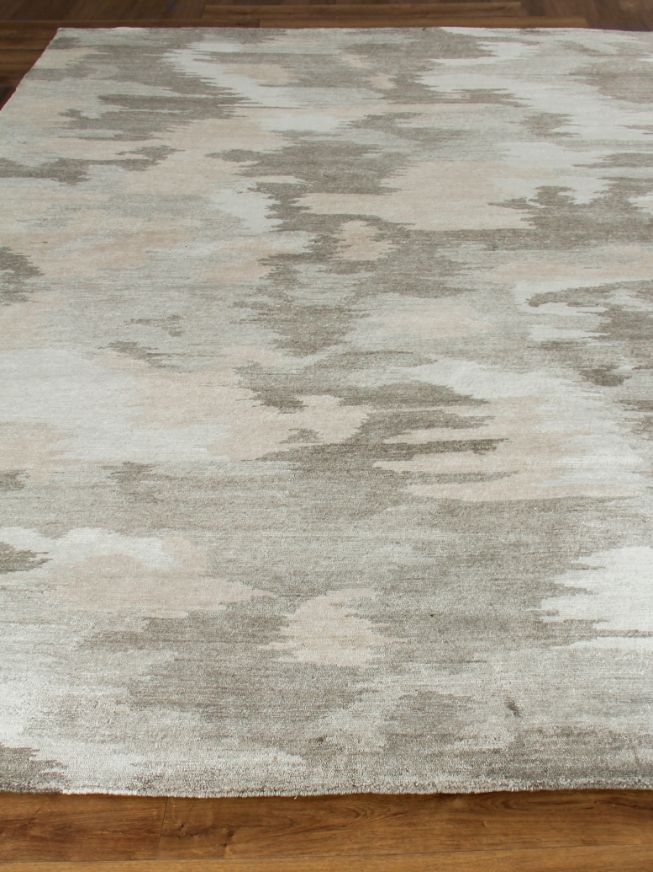 Exquisite Rugs Bamboo Silk Handmade Hand-Knotted Bamboo Silk and Cotton Area Rug
