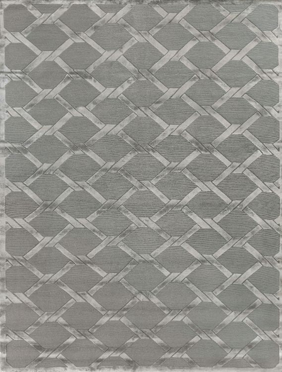 Exquisite Rugs Metro Velvet Handmade Hand-Knotted New Zealand Wool and Viscose Area Rug