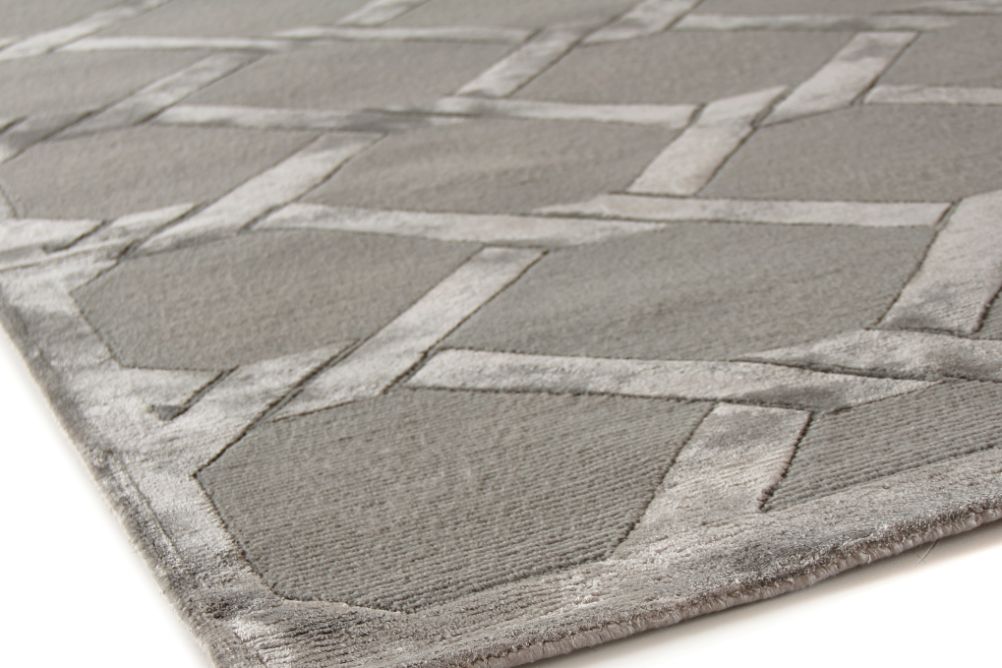 Exquisite Rugs Metro Velvet Handmade Hand-Knotted New Zealand Wool and Viscose Area Rug