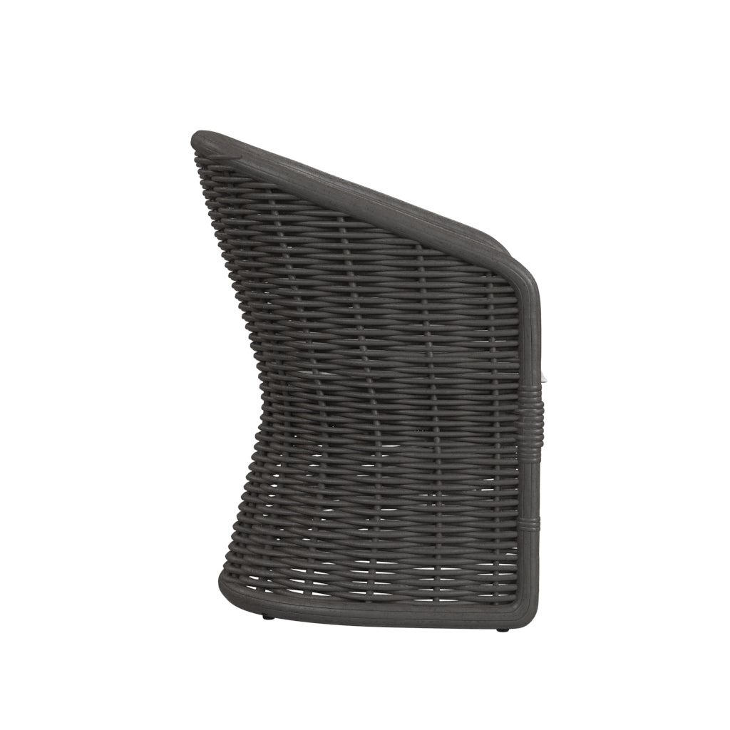 Sunset West Cabo Dining Chair in Soothe Pearl with Flange Welt