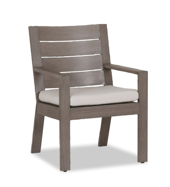 Sunset West Aluminum Laguna Dining Chair with Cushion