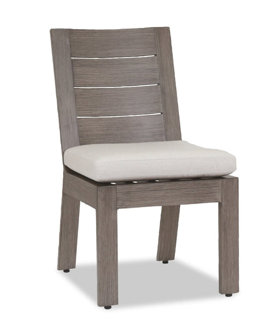 Sunset West Aluminum Laguna Armless Dining Chair with Cushion
