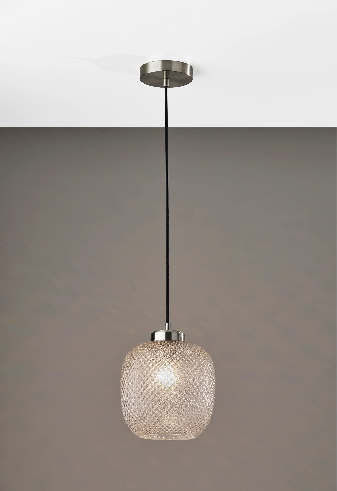 Adesso Vivian Pendant Brushed Steel
