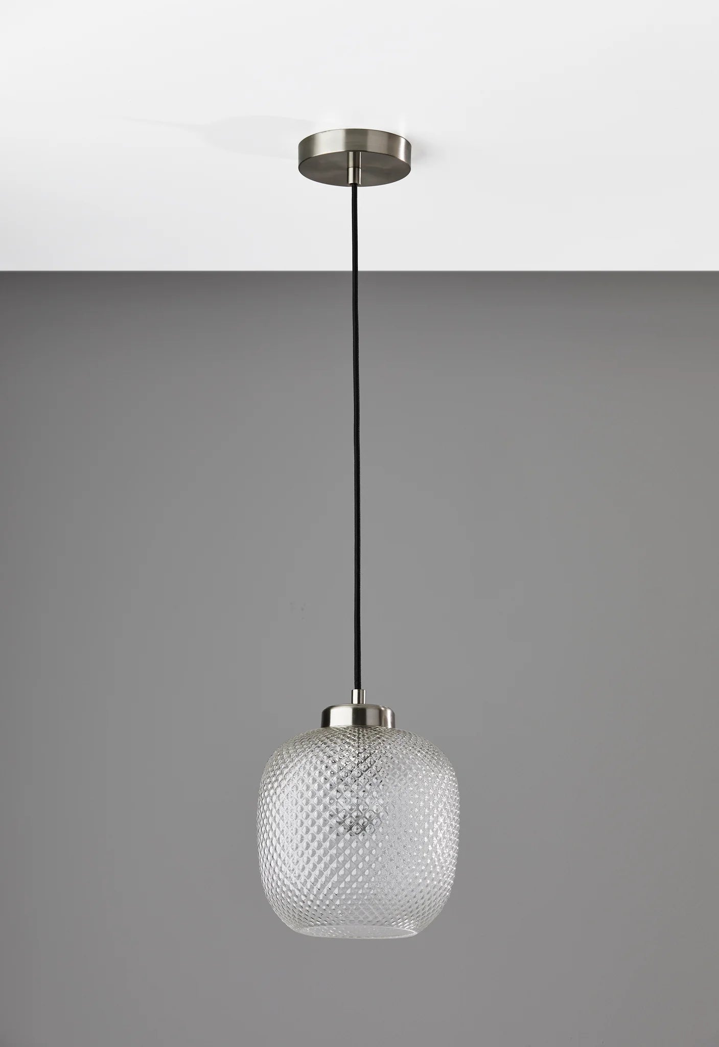 Adesso Vivian Pendant Brushed Steel
