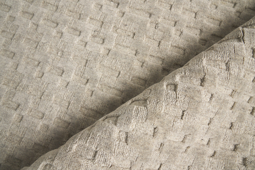Exquisite Rugs Monroe Silk Handmade Hand Loomed Bamboo Silk and Cotton Area Rug
