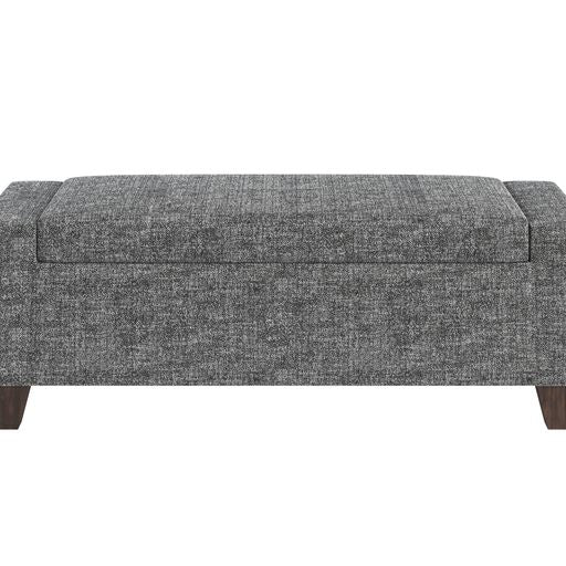 Sunpan Hartley Storage Bench in Distressed Nash Zebra / Natural - Moto Succo
