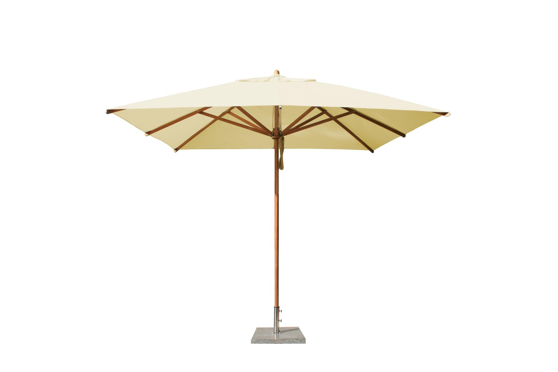 Bambrella Levante 3.0m Square Bamboo Umbrella