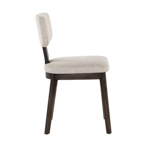 Sunpan Ricket Dining Chair Dark Brown - Dove Cream / Weathered Oak - Dove Cream