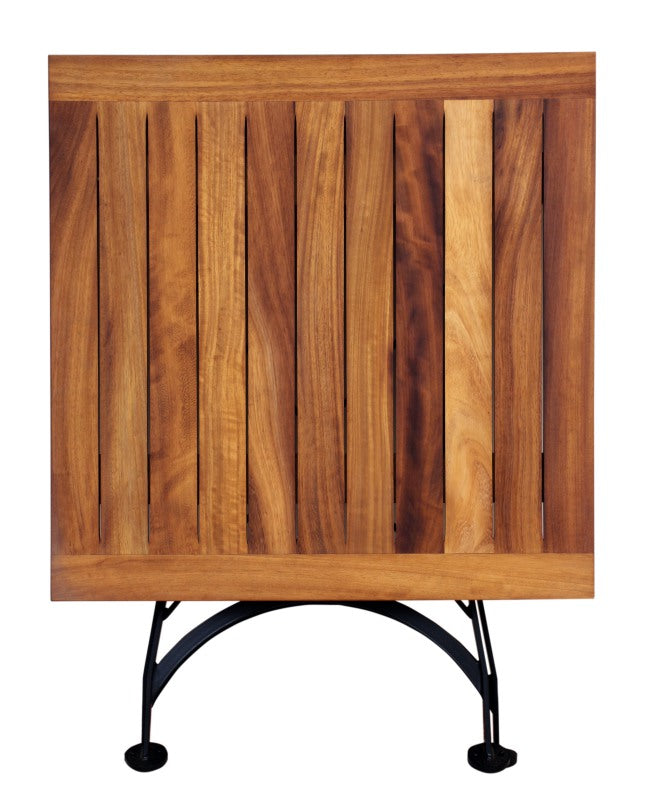 Furniture Designhouse French Cafe Bistro 32" Folding Table -Powder Coated Steel Frame and Top